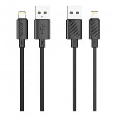 Porodo Blue 3A PD USB-A to Lightning PVC Charging Cable (1.2 Meters)