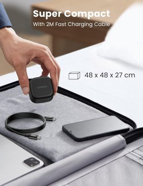 UGREEN 25W USB-C PD Fast Charger with USB-C to USB-C Cable (2 Meters)