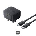 Baseus Palm 30W USB-C Fast Charging Power Adapter with USB-C to USB-C Cable (1 Meter)