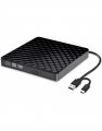 Haysenser HY-DRW08 USB 3.0 External DVDRW Drive (USB-A and USB-C)