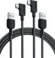 Anker Right Angle USB A to USB C Braided Cable (Pack of 2, 1.8 Meters)