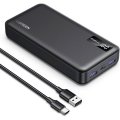 UGREEN PB312 20000mAh (20W PD for iOS, 22.5W for Android) Two-way Fast Charging Power Bank with Smart Digital Display(1xUSB-C Input/Output, 2x USB-A Output)