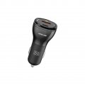 Green Lion 50W  Dual Port (1xUSB-A, 1x Type-C Output) Car Charger with USB-C to C Cable (1 Meter)