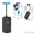 Go-Des GD-B919  8-in-1 3 Way  Extension Power Socket (3 Meters)