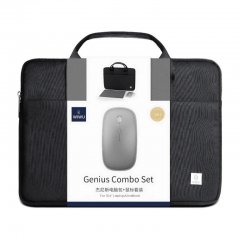 Wiwu Genius Combo Set 15.6'' Laptop Bag with Wireless Mouse and Mouse Pad