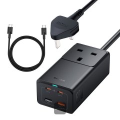 Baseus Gan5 Pro 65W Fast Charger (Power Strip AC+2xUSB+2x USB-C)
