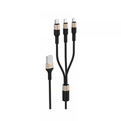 HAVIT H691 3 in 1 USB-A Cable (Type-C, Lightning and Micro USB) (1.2 Meters)