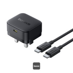 Baseus Palm 30W USB-C Fast Charging Power Adapter with USB-C to USB-C Cable (1 Meter)
