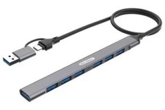 Go-Des GD-UC706  7 in 1 USB C/A Hub Docking Station