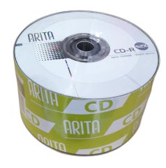 ARITA 52X CD-R (Data 700MB/Video 80 min/Inkjet White Printable/50 per pack)