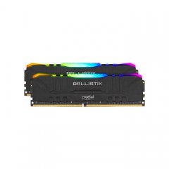 Crucial Ballistix RGB 3200 MHz DDR4 DRAM Desktop Gaming Memory Kit 16GB (8GBx2) CL16 BL2K8G32C16U4BL (Black)