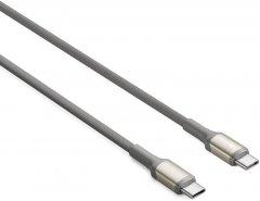 TELUX FLEXIX 60W Braided USB-C to USB-C Charging Cable (1 Meter) Titanium