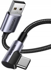 UGREEN Right Angled USB-A to USB-C Fast Charging Cable (2 Meters)