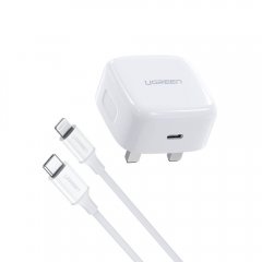 UGREEN 20W USB-C PD Fast Charger with Type C to Lightning Cable