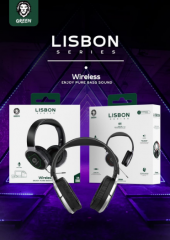Green Lisbon Wireless On-Ear Headphone with Mic