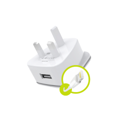 Heatz ZAI07 USB Home Charger with Lightning Cable