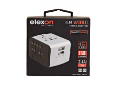 Elexon 2-Port Travel Adapter 2.4A/12W ELT4