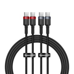 Baseus Cafule PD 100W USB-C to USB-C Cable (Pack of 2, 1 Meter)
