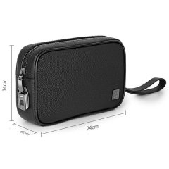 WIWU Master Genuine Leather Fingerprint Lock Pouch