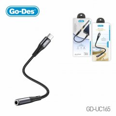 Go-Des GD-UC165 USB-C to 3.5mm Audio AUX Jack Cable