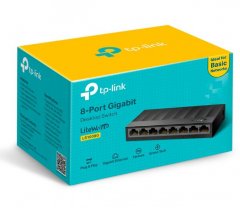 TP-Link Litewave 8-Port 10/100/1000Mbps Desktop Switch (LS1008G)