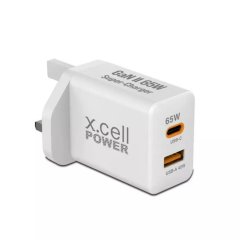 X.Cell GaN II 65W (1x USB-A. 1x USB-C) Super Charger