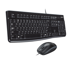 Logitech® MK120 Wired USB Keyboard and Mouse