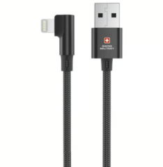Swiss Military USB-A to Lightning Heavy Duty, High Performance 20W Charging Cable (2 Meters)