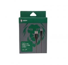 Green Braided Type C Cable 2A (1.2 Meters)