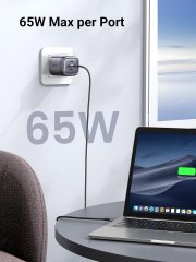 UGREEN Nexode 65W Fast Wall Charger (USB-A, 2x USB-C)