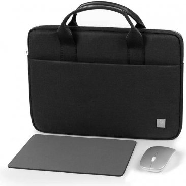 WIWU Genius Combo Set 14'' Laptop Bag with Wireless Mouse and Mouse Pad