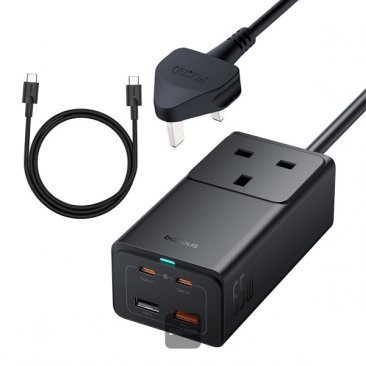 Baseus Gan5 Pro 65W Fast Charger (Power Strip AC+2xUSB+2x USB-C)