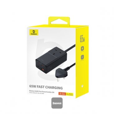 Baseus Gan5 Pro 65W Fast Charger (Power Strip AC+2xUSB+2x USB-C)