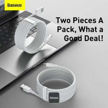 Baseus Simple Wisdom USB-C 40W Cable (2pcs) (1.5 Meters)