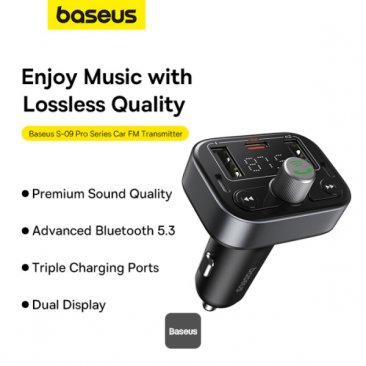 Baseus S-09 Lite Series Car FM Transmitter