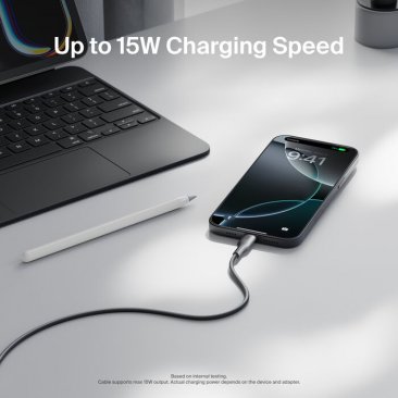 Belkin BoostCharge 15W USB-A to USB-C Cable (1 Meter)