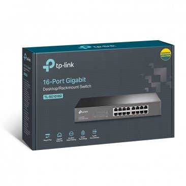 TP Link 16port Gigabit Desktop/Rackmount Switch (TLSG1016D)