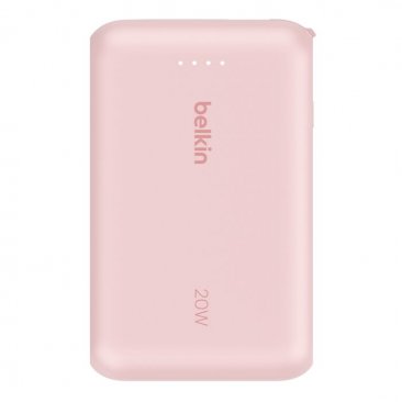Belkin BoostCharge Power Bank 10K with Integrated USB-C Cable (20W/10,000mAh/2 x USB-C)