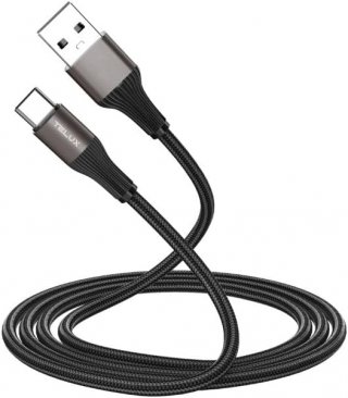 TELUX SYNCX Braided USB-A to Type-C Cable (1.2 Meters)