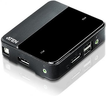 Aten CS782DP 2Port USB DisplayPort/Audio KVM Switch (4K Supported and Cables Included)