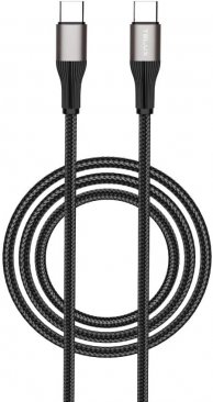 TELUX SYNCX Braided USB-C to USB-C 60W PD Fast Charging Cable (1.2 Meters) Black