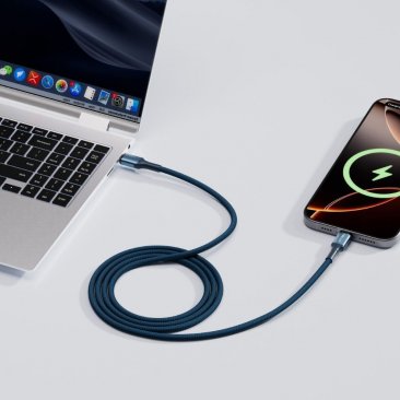 TELUX FLEXIX 60W Braided USB-C to USB-C Charging Cable (1 Meter)