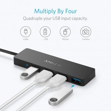 Anker 4-Port Ultra Slim USB 3.0 Data Hub