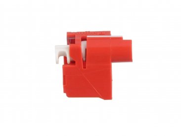Panduit PSL-DCPLX Rj45 Plug Lock-in Device, 10 Devices (Red) and 1 Installation/Removal Tool (Black), Polycarbonate