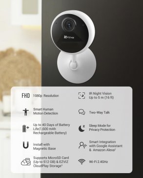 EZVIZ CB1 Wifi Smart Home Battery Camera