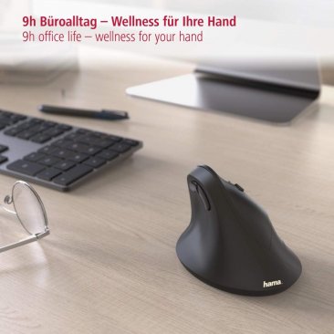 HAMA EMW-500 6-Button Wireless Ergonomic Mouse