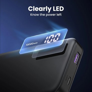 UGREEN 20W 10000mAh Two-Way Fast Charging Power Bank (1 x USB-C In/Out, 1 x USB-A Out)