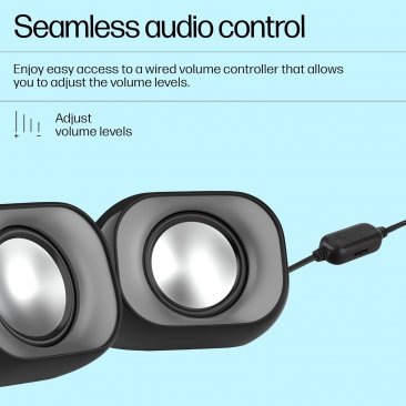 HP DHS-2111(3.5mm AUX+USB Power) Multimedia Speaker 6W