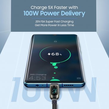 Swiss Military 100W USB-C to USB-C Heavy Duty, High Performance Charging Cable (1 Meter)