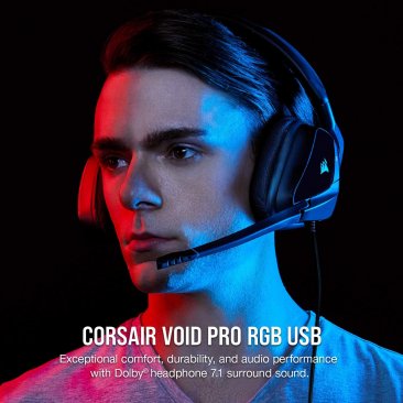 Corsair Void Pro RGB USB Premium Gaming Headset with Dolby Headphone 7.1